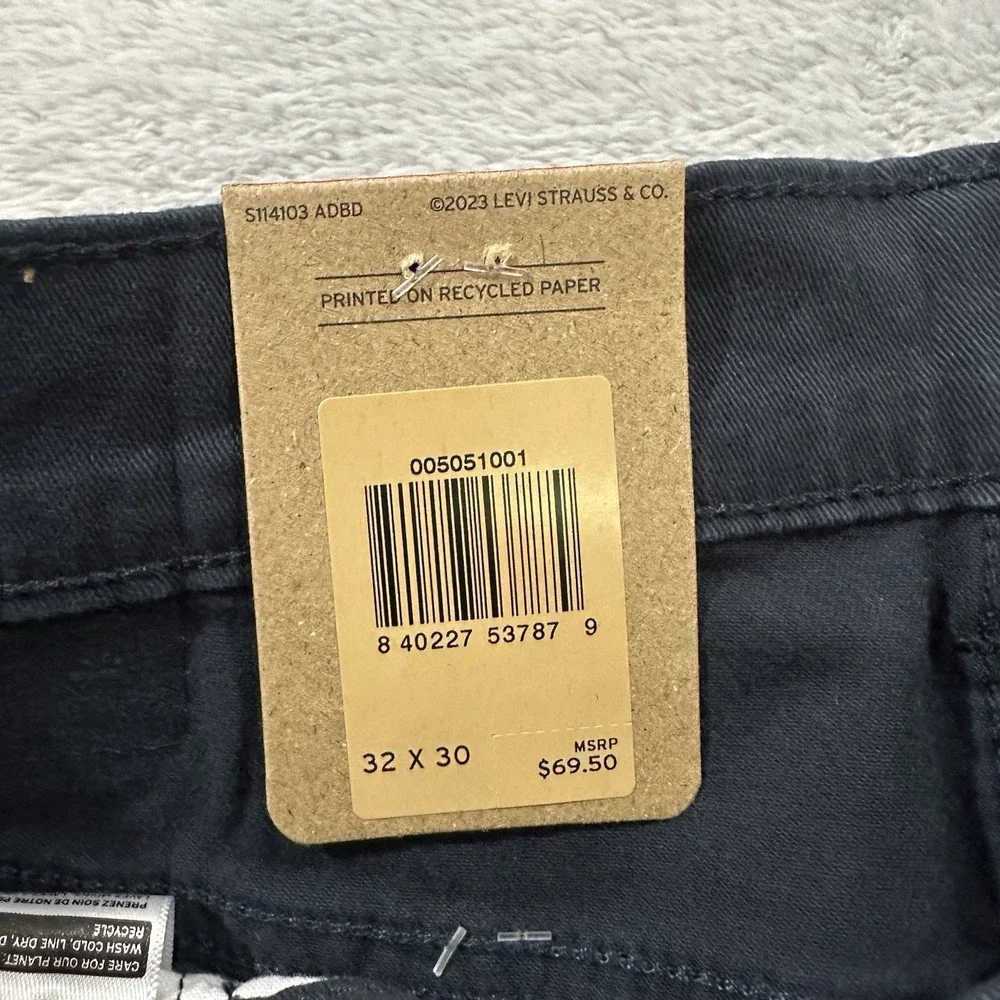 Levi's 505 Jeans Mens 32x30 Straight Mid Rise Premium Soft Twill Normcore Blue